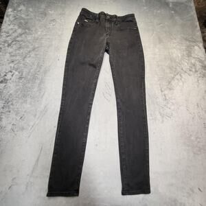 Armani Exchange Jeans Womens 29 Black Charcoal Wash Super Skinny Denim Stretch‎